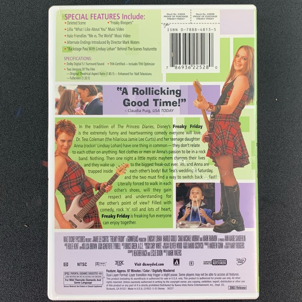 Freaky Friday DVD. - Picture 2 of 5